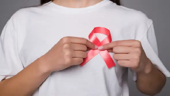 Doctor representing breast cancer